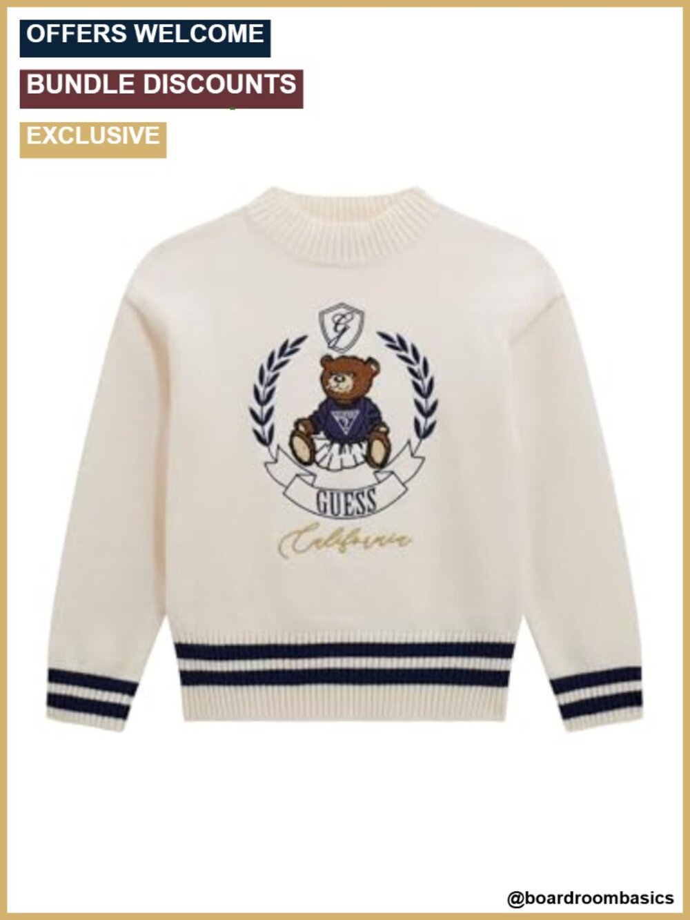 Girls Long Sleeve Pullover Sweater Rib Knit Embossed Graphic